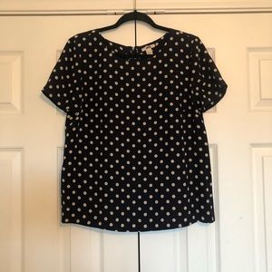J. Crew Polka Dot Blouse